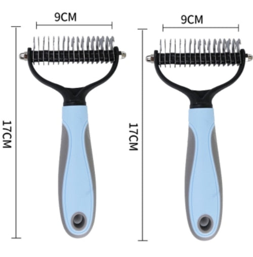 Pets Fur Knot Cutter Dog Grooming Shedding Tools Pet Cat Hair Removal Comb Brush Double Sided Pet Products Comb for Cats