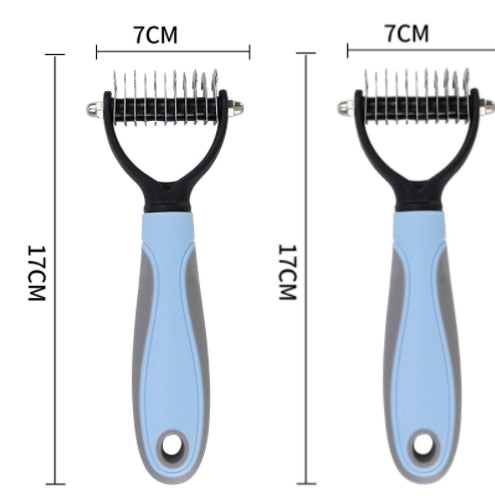 Pets Fur Knot Cutter Dog Grooming Shedding Tools Pet Cat Hair Removal Comb Brush Double Sided Pet Products Comb for Cats