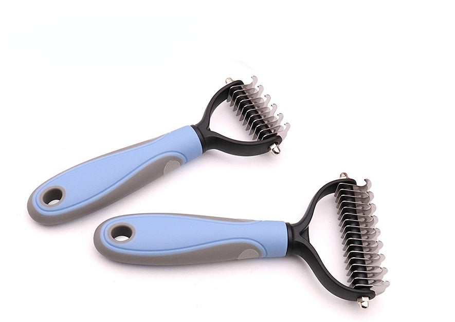 Pets Fur Knot Cutter Dog Grooming Shedding Tools Pet Cat Hair Removal Comb Brush Double Sided Pet Products Comb for Cats